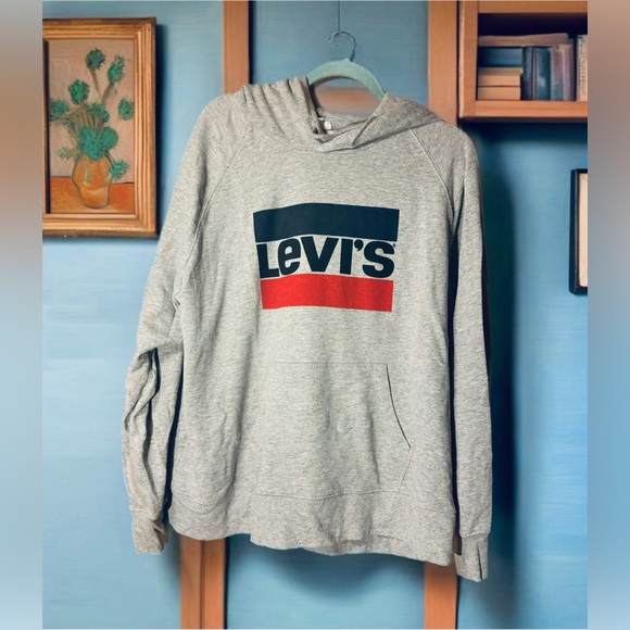 LEVI’S Women’s Sportswear Logo Hoodie in Heather Grey, XXL - Picture 3 of 6